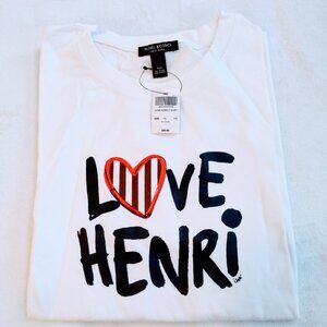 NWT Henri Bendel "Love Henri" T-shirt Size S/M